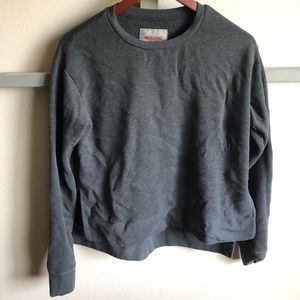 Dark grey slightly cropped sweatshirt